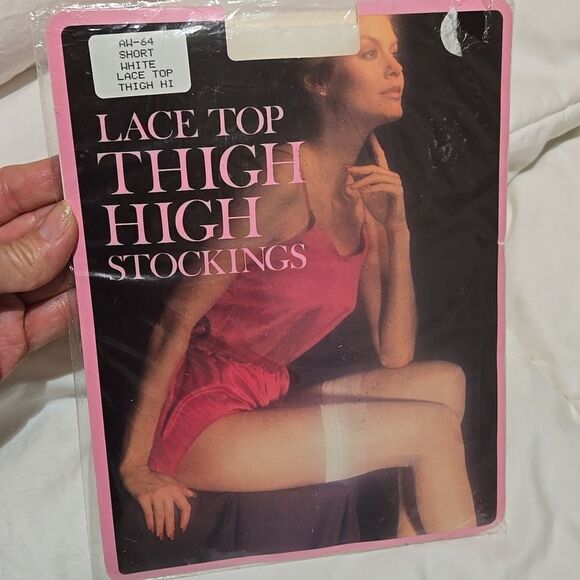 Vintage - 2 pairs sexy hosiery stockings new VINTAGE - Picture 2 of 10